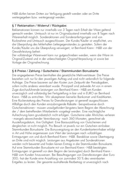 AGB Bernhard Krenn - H&B (verschoben)